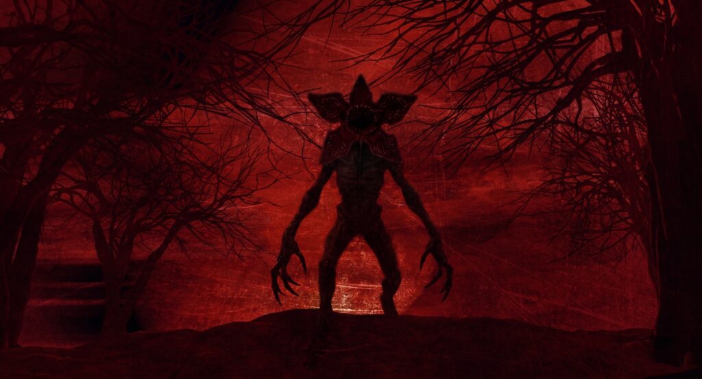 Cena do mundo invertido em Stranger Things